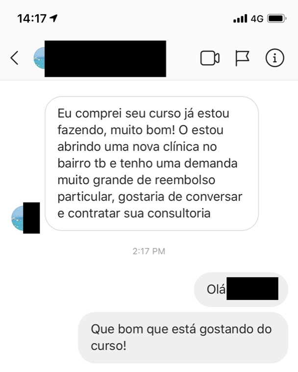 Médico agradece pela didática e pela visão sobre o sistema de reembolso